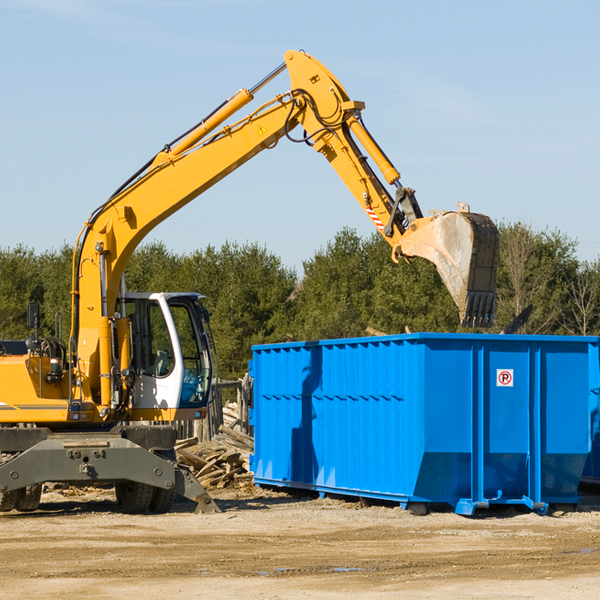 are there any restrictions on where a residential dumpster can be placed in Turner Maine